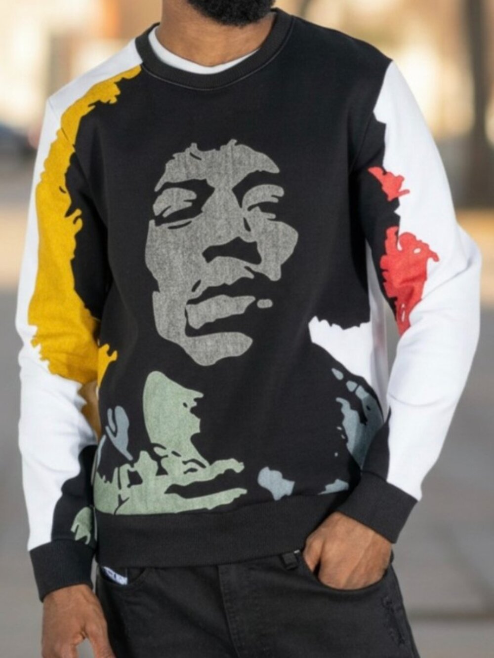 NWOT HENDRIX 2024 (3X) Style F1789 Crew Neck Sweatshirt White W Hendrix